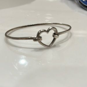 Retired James Avery heart bracelet cuff